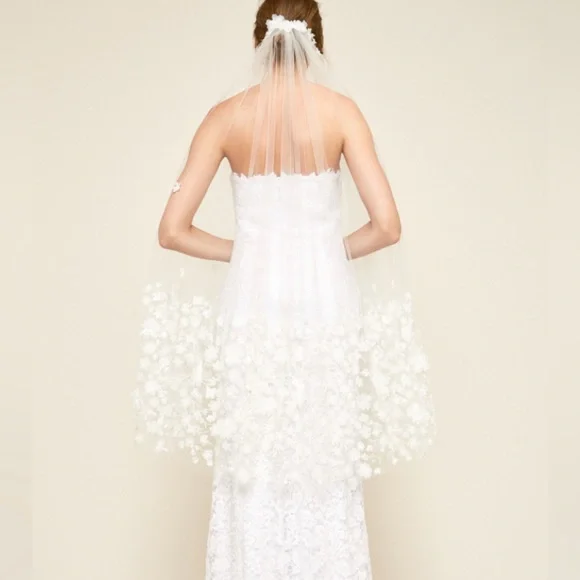 Tadashi Shoji | Accessories | Wedding Veil White Mesh Vail  display picture 2